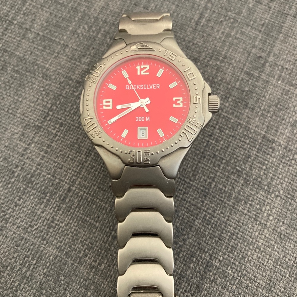 Titanium Quicksilver swim watch resistant  600 ft